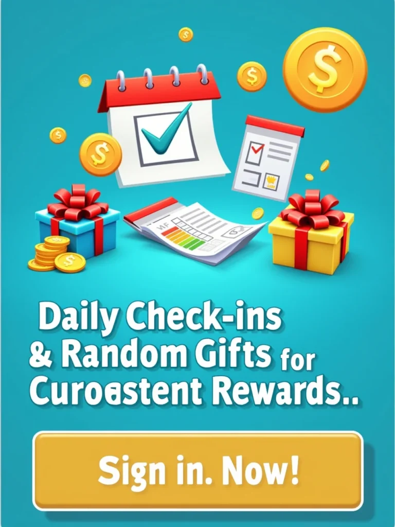 Daily Check-ins and Random Gifts for Rewards
